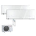 Mitsubishi Electric Klimaanlage Set 2 x Wandgerät 1,8/2,5 kW - MSZ-EF18VGKW + MSZ-EF25VGKW + MXZ-2F33VF3 - Wifi