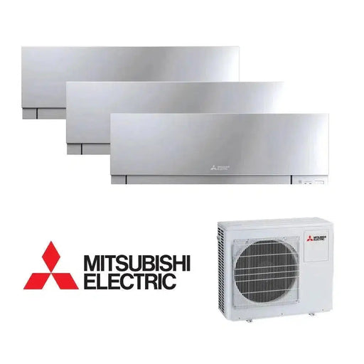 Mitsubishi Electric Klimaanlage Set 3 x Wandgerät 1,8 kW - 3 x MSZ-EF18VGKW + MXZ-3F54VF4 - Wifi