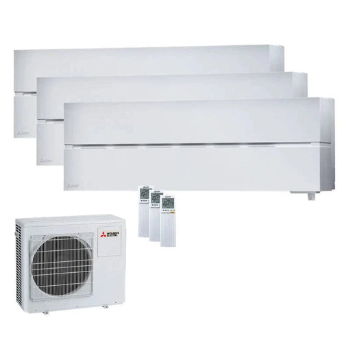 Mitsubishi Electric Klimaanlage Set 3 x Wandgerät 1,8 kW - MSZ-LN18VG2W + MXZ-3F54VF4