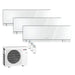 Mitsubishi Electric Klimaanlage Set 3 x Wandgerät 2,5/5,0kW - 2 x MSZ-EF25VGKW + MSZ-EF50VGKW + MXZ-3F68VF