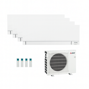 Mitsubishi Electric - MSZ-AY Multi-Split-Klimaanlage – 4 x Wandgerät + 1 Außengerät inkl. Wifi