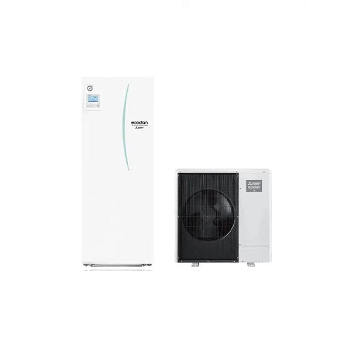 Mitsubishi Electric Wärmepumpe 8,0 kW Eco Inverter mit Speichermodul 300 L (Heizen/Kühlen) ERST30D-YM9ED +SUZ-SWM80VA