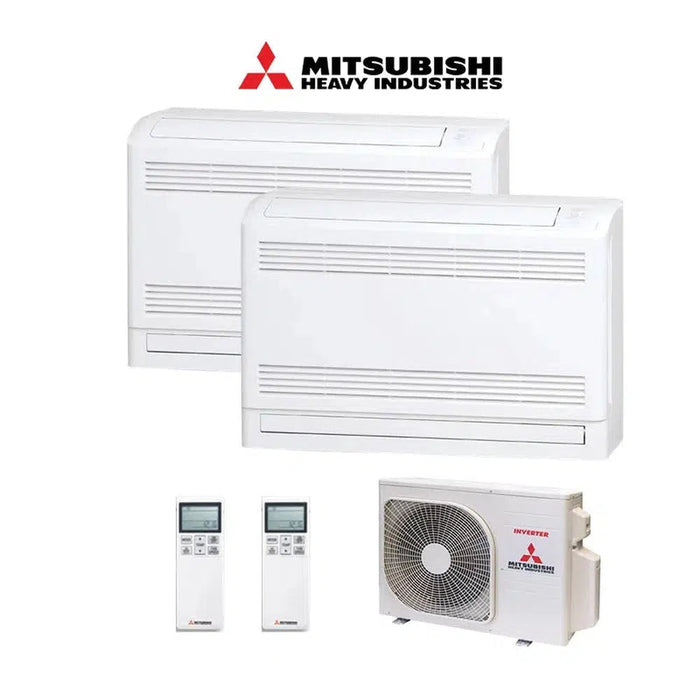 Mitsubishi Heavy Industries Set 2x Truhengeräte 2,5 kW - SRF25ZS-W + Außengerät SCM40ZS-W R32 Klimaanlage