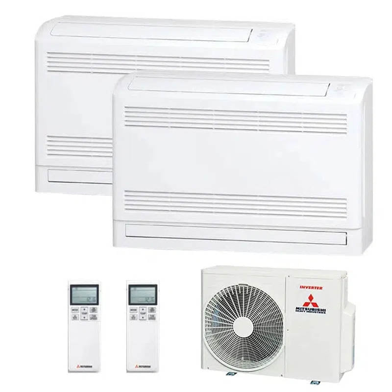 Mitsubishi Heavy Industries Set 2x Truhengeräte 3,5 kW - SRF35ZS-W + Außengerät SCM60ZS-W R32 Klimaanlage