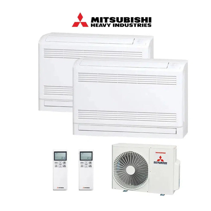 Mitsubishi Heavy Industries Set 2x Truhengeräte 3,5 kW - SRF35ZS-W + Außengerät SCM60ZS-W R32 Klimaanlage