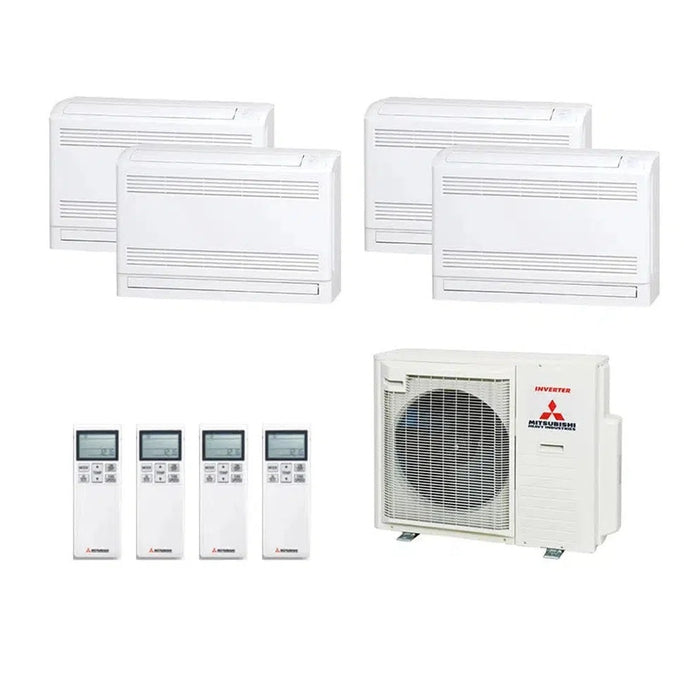 Mitsubishi Heavy Industries Set 4x Truhengeräte 2,5 kW - SRF25ZS-W + Außengerät SCM80ZS-W R32 Klimaanlage