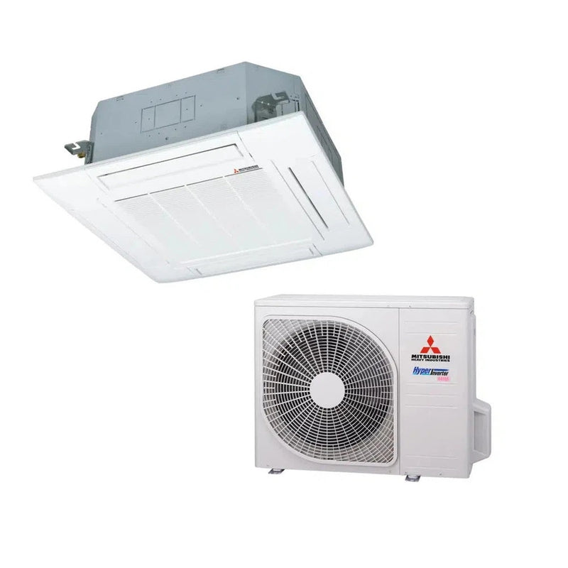 Mitsubishi Heavy - Set Deckenkassette Standardpaneel 4,0 kW - FDT40VH + Außengerät SRC40ZSX-W R32 Klimaanlage