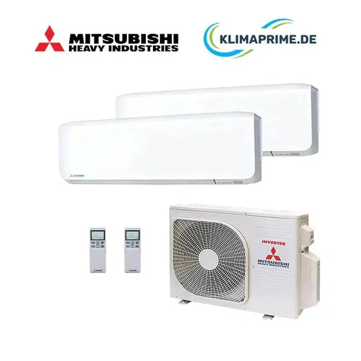 Mitsubishi Heavy Klimaanlage Set 2x Wandgeräte 1,5 kW - SRK15ZS-WF - Außengerät SCM30ZS-W inkl. Wifi