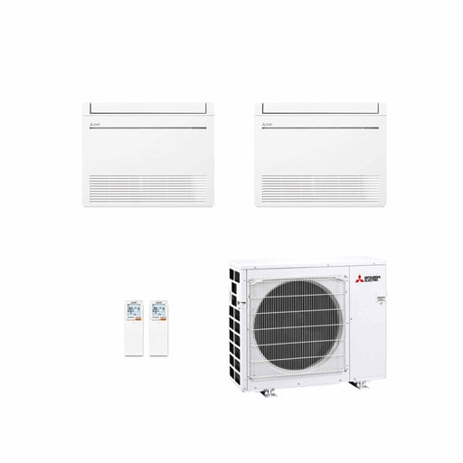 Mitsubishi Electric MFZ‑KT Multisplit Klimaanlage 2 × Truhengerät + Außeneinheit – 2 Innengeräte – 2.5 kW + 2.5 kW + Außenein
