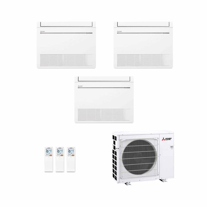 Mitsubishi Electric MFZ‑KT Multisplit Klimaanlage 3 × Truhengerät + Außeneinheit – 3 Innengeräte
