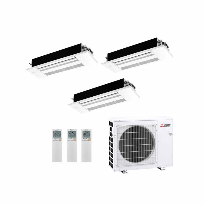 Mitsubishi Electric MLZ‑KP Multisplit Klimaanlage 3 × Deckenkassette 1‑Wege + Außeneinheit – 3 Innengeräte
