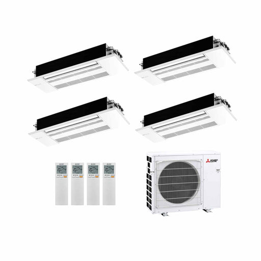 Mitsubishi Electric MLZ‑KP Multisplit Klimaanlage 4 × Deckenkassette 1‑Wege + Außeneinheit – 4 Innengeräte – 2.5 + 2.5 + 2.5 
