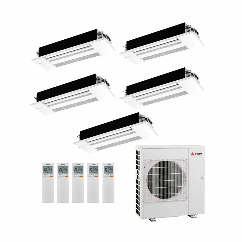 Mitsubishi Electric MLZ‑KP Multisplit Klimaanlage 5 × Deckenkassette 1‑Wege + Außeneinheit – 5 Innengeräte