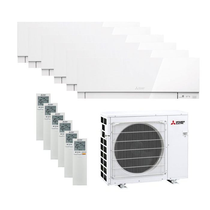 Mitsubishi Electric Premium MSZ-EF Multisplit-Klimaanlage – 6 Inneneinheiten + 1 Außengerät
