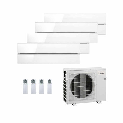 Mitsubishi Electric MSZ‑LN (Diamond) Multisplit Klimaanlage 4 × Wandgerät + Außeneinheit – 4 Innengeräte – 1.8 + 1.8 + 1.8 + 
