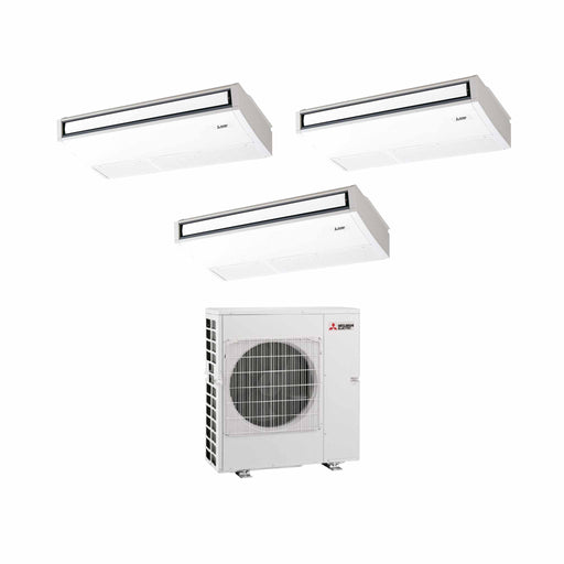 Mitsubishi Electric PCA‑M Multisplit Klimaanlage 3 × Deckenunterbaugerät + Außeneinheit – 3 Innengeräte – 3.5 + 3.5 + 3.5 kW 
