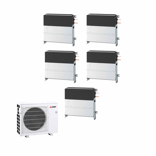 Mitsubishi Electric SFZ‑M Multisplit Klimaanlage 5 × Bodengerät verdeckt + Außeneinheit – 5 Innengeräte – 2.5 + 2.5 + 2.5 + 2
