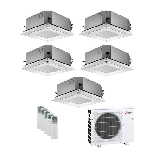 Mitsubishi Electric SLZ‑M Multisplit Klimaanlage 5 × Deckenkassette 4‑Wege + Außeneinheit – 5 Innengeräte – 2.5 + 2.5 + 2.5 +
