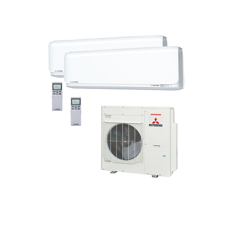 Mitsubishi Heavy - SRK-ZSX Multisplit Heizsystem für 2 Räume