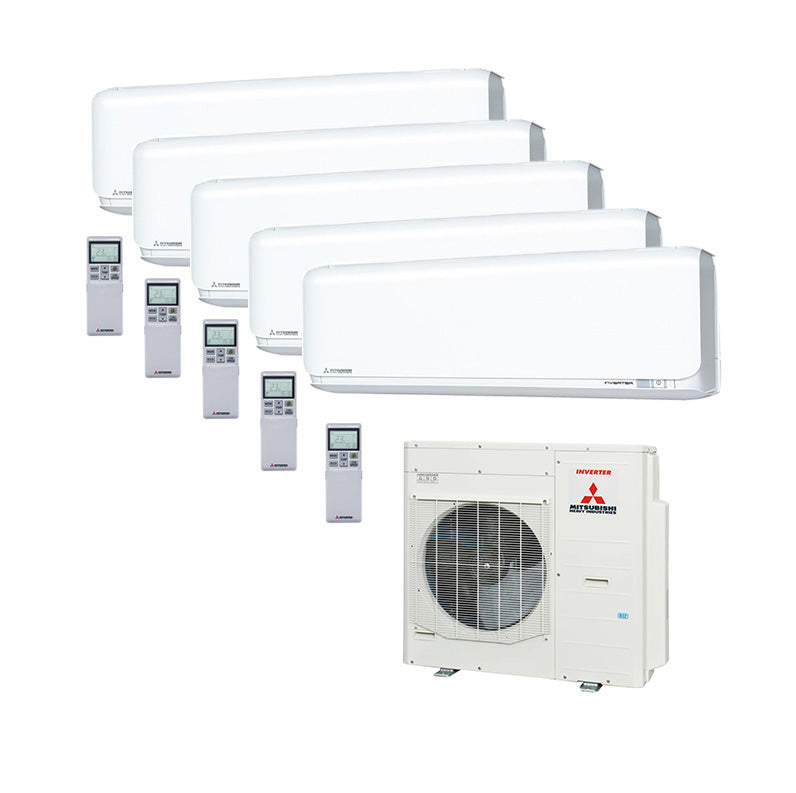 Mitsubishi Heavy - SRK-ZSX Multisplit Heizsystem für 5 Räume