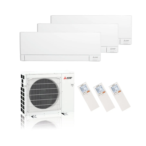 Mitsubishi Electric MSZ-AY Multi-Split-Klimaanlage – 3 x Wandgerät + 1 Außengerät inkl. Wifi – 3 x 1.5 kW - 5.4 kW Außeneinhe
