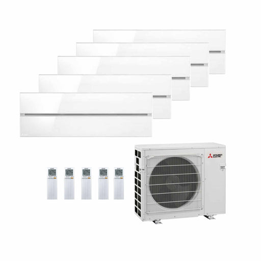 Mitsubishi Electric MSZ‑LN (Diamond) Multisplit Klimaanlage 5 × Wandgerät + Außeneinheit – 5 Innengeräte – 1.8 + 1.8 + 1.8 + 
