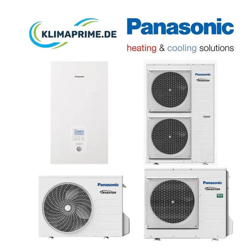 Panasonic Split Luft Wasser Wärmepumpe Set 3,0 kW - 16,0 kW Heizen und Kühlen Aquarea LT R32/R410A
