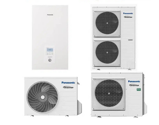 Panasonic Split Luft Wasser Wärmepumpe Set 3,0 kW - 16,0 kW Heizen und Kühlen Aquarea LT R32/R410A