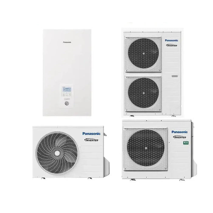Panasonic Split Luft Wasser Wärmepumpe Set 3,0 kW - 16,0 kW Heizen und Kühlen Aquarea LT R32/R410A
