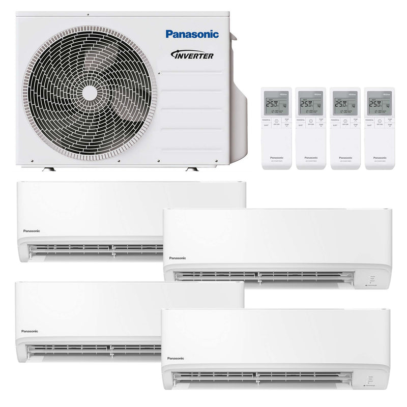 Panasonic - Ultrakompakt TZ – Multisplit-Klimaanlage (4 × Wandgerät + Außeneinheit)