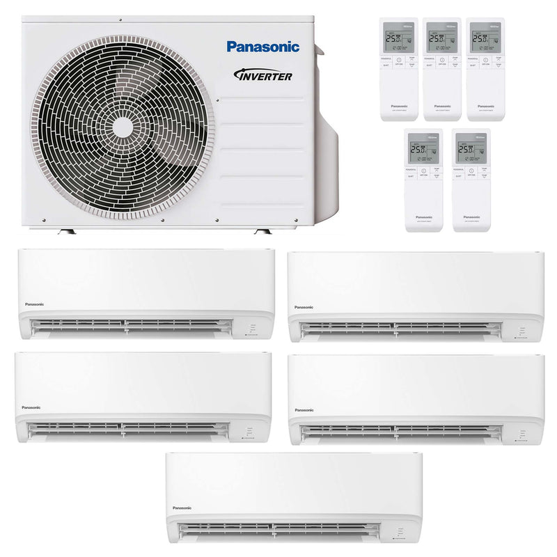 Panasonic - Ultrakompakt TZ – Multisplit-Klimaanlage (5 × Wandgerät + Außeneinheit)