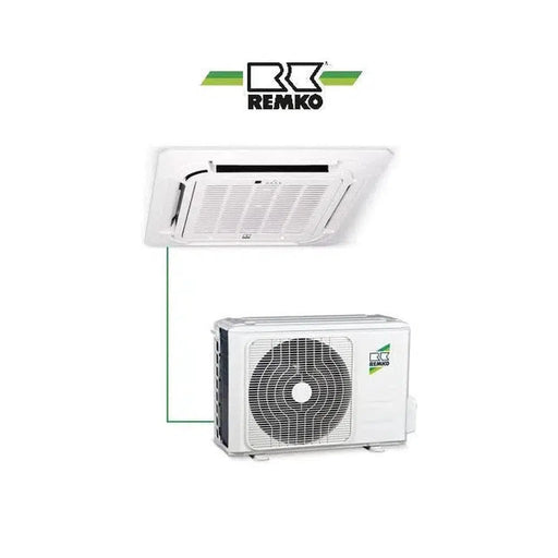 Remko Klimaanlage Set 4-Wege-Deckenkasette 3,5 kW - RVD-355-DC + Außengerät R32 Klimaanlage