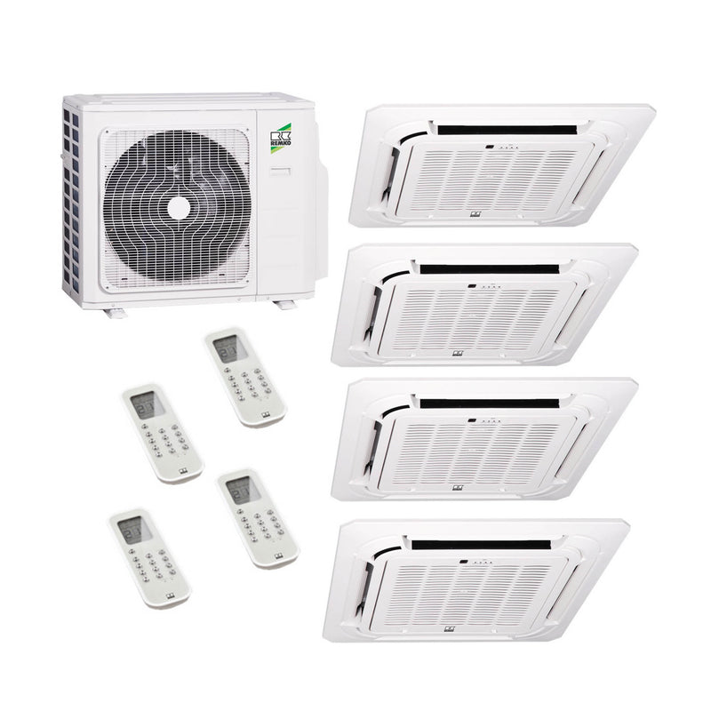 Remko - Deckenkassette MXD – Multisplit-Klimaanlage (4 × Deckenkassette + Außeneinheit)