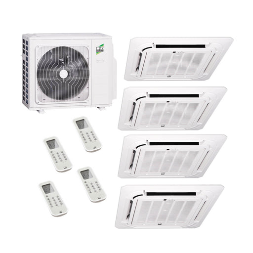 REMKO Deckenkassette MXD – Multisplit-Klimaanlage (4 × Deckenkassette + Außeneinheit)