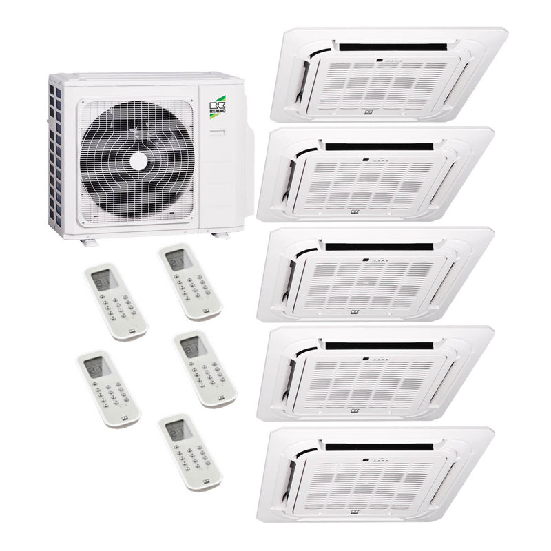 Remko - Deckenkassette MXD – Multisplit-Klimaanlage (5 × Deckenkassette + Außeneinheit)