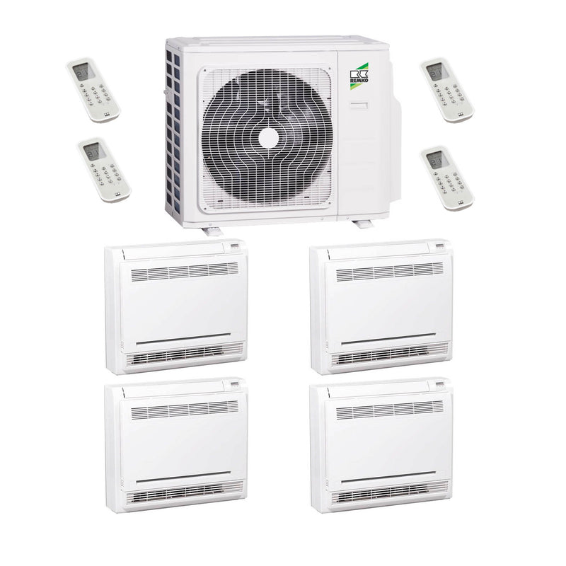 Remko - Truhengerät MXT – Multisplit-Klimaanlage (4 × Truhengerät + Außeneinheit)