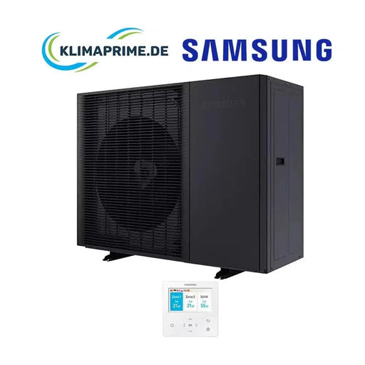 Samsung Wärmepumpe 12,0 kW Monoblock EHS Mono HT Silent-Reihe Schwarz Außeneinheit AE120BXYDGG - 400V