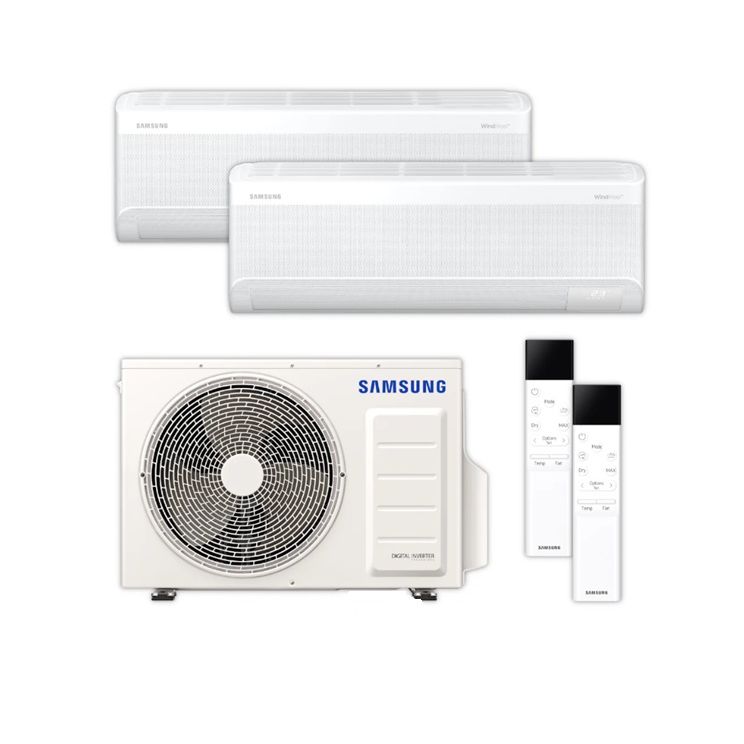 Samsung - WindFree Comfort - 2 Inneneinheiten - Multisplit Klimaanlage inkl. Wifi