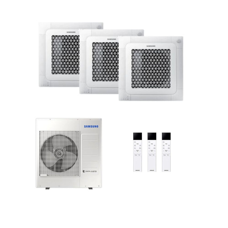 Samsung Multisplit Mini Deckenkassette WindFree Klimaanlage für 3 Räume