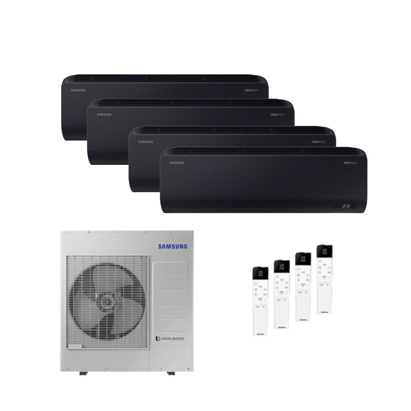 Samsung Multisplit Wandgerät WindFree AVANT S2 Black Klimaanlage für 4 Räume