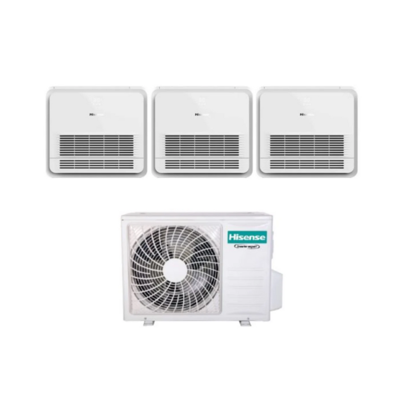 Hisense Truhengerät Multisplit Klimaanlage für 3 Räume