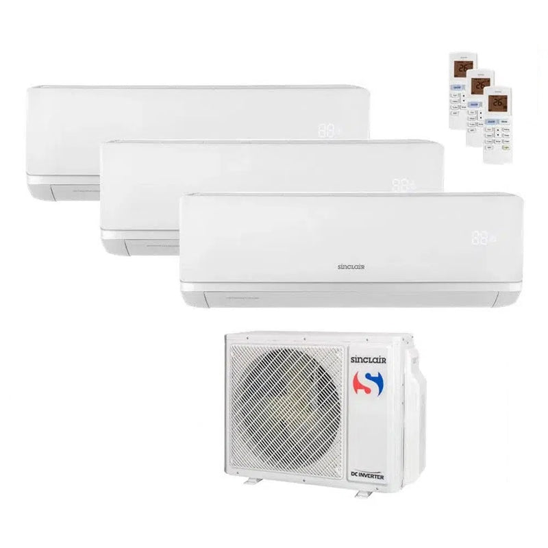 Sinclair RAY Klimaanlage Set 3 x Wandgerät 2,7 kW - SIH-09BIR + Außengerät MV-E21BI R32