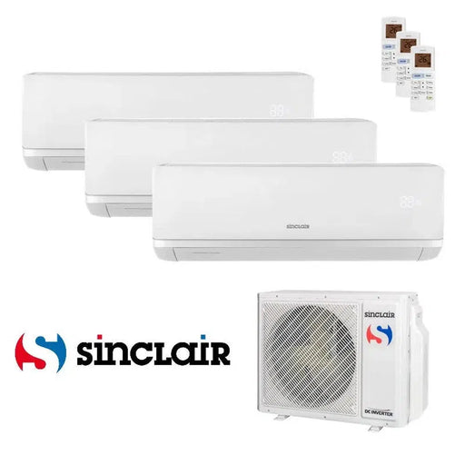 Sinclair RAY Klimaanlage Set 3 x Wandgerät 2,7 kW - SIH-09BIR + Außengerät MV-E21BI R32