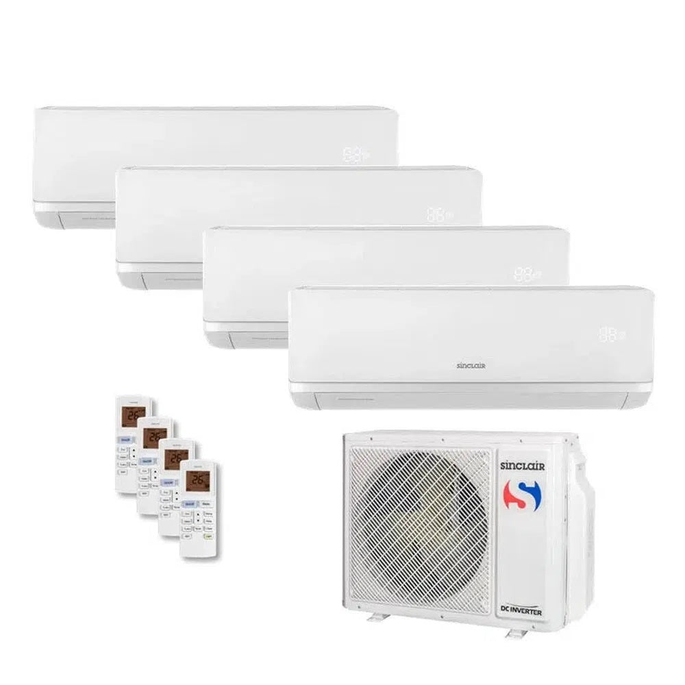 Sinclair RAY Klimaanlage Set 4 x Wandgerät 2,7 kW - SIH-09BIR + Außeng ...