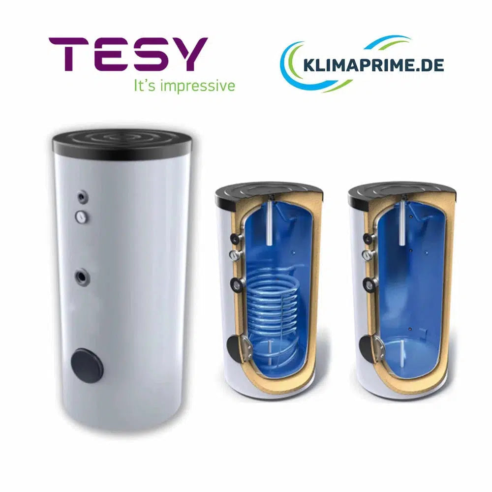 Tesy - Pufferspeicher 200 Liter - 2.000 Liter Heizstab - für Solaranlagen / Boileranlagen Wärmetauscher