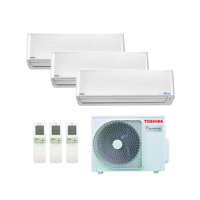 Toshiba Daiseikai 9 – Multisplit-Klimaanlage  (3 × Wandgerät + 1 × Außengerät) – 3 Innengeräte
