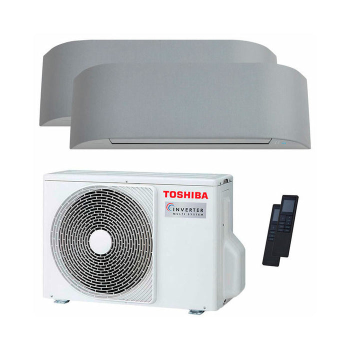 Toshiba Haori – Multisplit-Klimaanlage (2 × Wandgerät + 1 × Außengerät) – 2 Innengeräte
