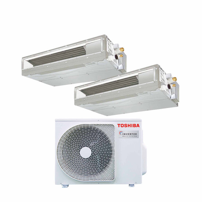 Toshiba Kanalgerät – Multisplit-Klimaanlage (2 × Kanalgerät + 1 × Außengerät) – 2 Innengeräte
