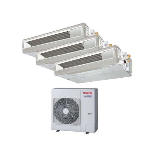 Toshiba Kanalgerät – Multisplit-Klimaanlage (3 × Kanalgerät + 1 × Außengerät) – 3 Innengeräte – 2.0 kW + 2.0 kW + 2.0 kW + Au
