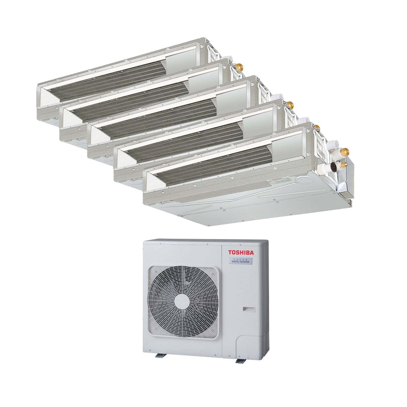 Toshiba Kanalgerät Klimaanlage – Multisplit-Klimaanlage (5 × Kanalgerät + 1 × Außengerät) – 5 Innengeräte